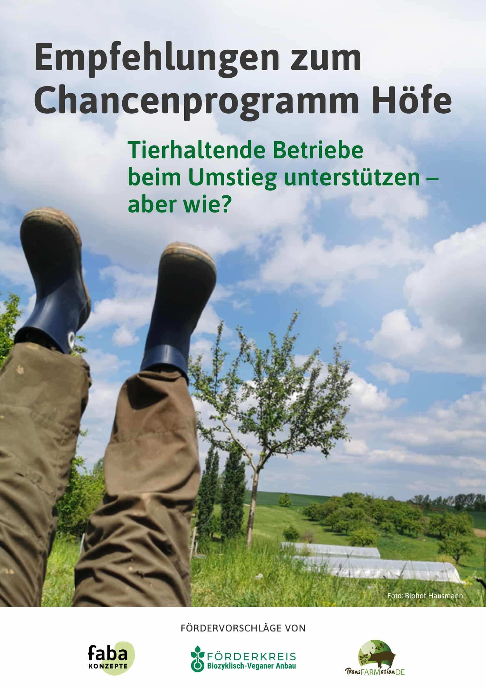 Tierhaltende Betriebe beim Umstieg unterstützen – aber wie?