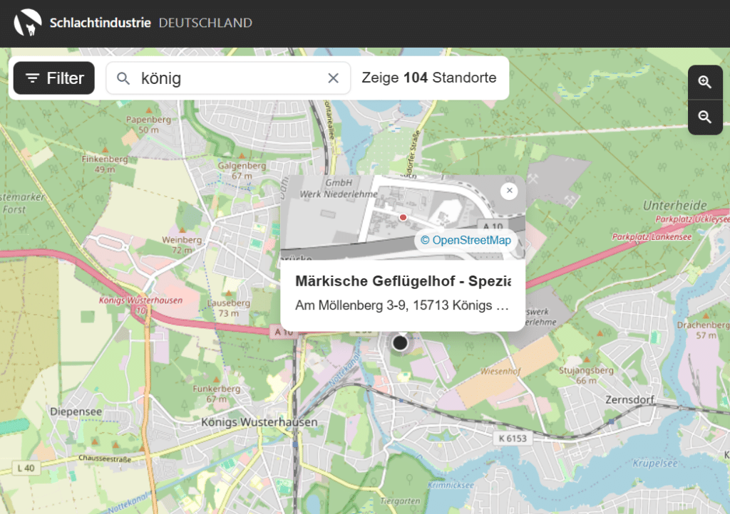 Plattform Schlachtindustrie_Königs Wusterhausen